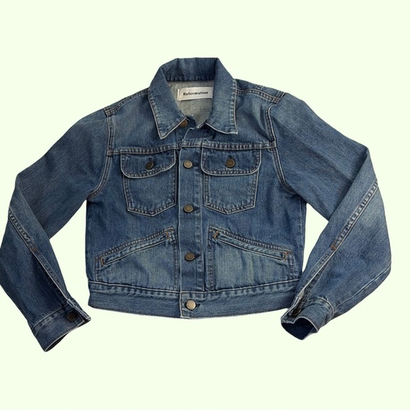 Reformation Jackets & Blazers - Reformation Dixon  Denim Jacket Small